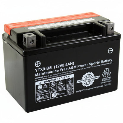 Universal Parts 12V 8.5AH Battery YTX9-BS - Maintenance Free Dry - view 2