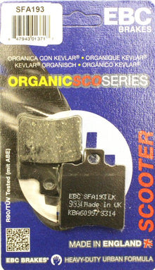 EBC Brakes SFA193 Scooter Brake Pads - view 2