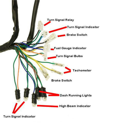 Universal Parts Complete GY6 Scooter Wire Harness - view 5