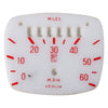 Dial Plate (White with Red Lettering); VNA