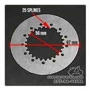 Clutch Plate (Driven); VNB,VBA,VBB,VNC,VBC,VLA,VLB,VNX,VLX