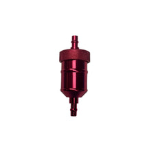 1/4" Aluminum Fuel Filter (Pink), All Makes - view 2