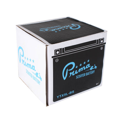 Prima YTX5L-BS Battery; Scooters ATVs Motorcycles 12V4Ah - view 3