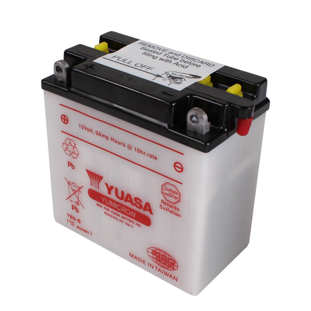 Yuasa, Battery (YB9-B); PX Electric Start, ET4, Stella, etc. - view 2