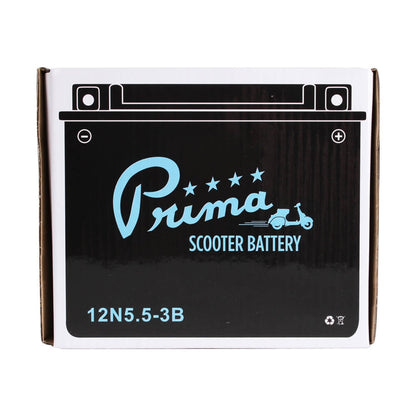 Prima Scooter Battery 12V; 12N5.5-3B - Vespa P Series - view 3