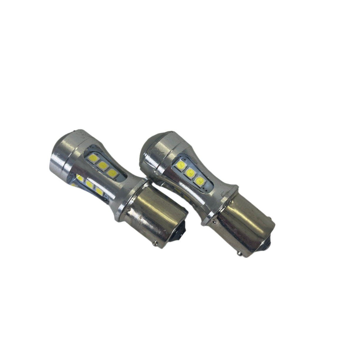 LED Turn Signal Bulb Set 1156 BA15S - White (2 Bulbs)