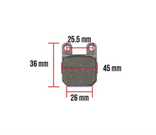 Brake Pads (36 x 45 x 6mm); Derbi, Italijet - view 2