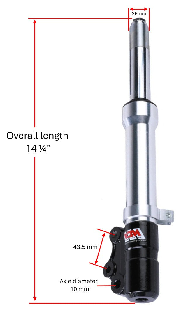 NCY Front Forks (Silver); Jog - view 2