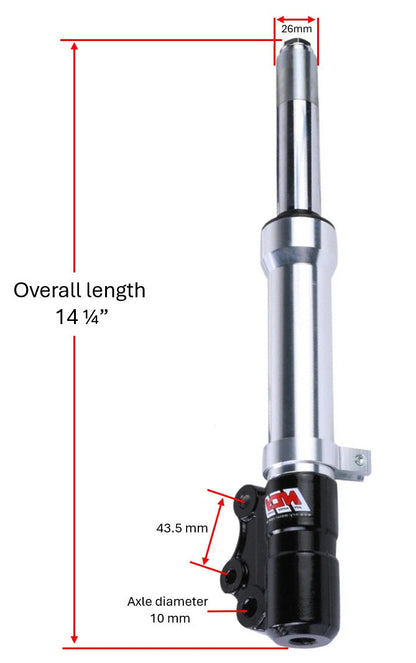 NCY Front Forks (Silver); Jog - view 2
