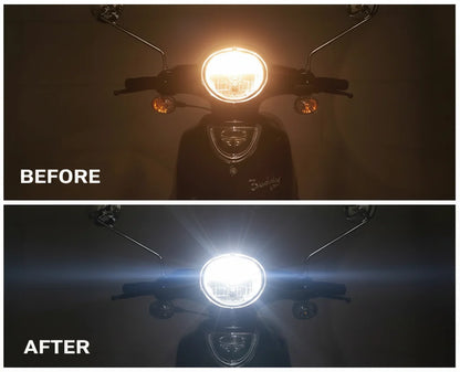 Universal HS1 / H4 LED Headlight Bulb - AC/DC Compatible - view 5