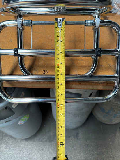 Prima Folding Rear Rack (Chrome); Vespa GTS, GTV - view 4