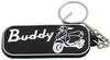 Keychain (Black, 2-Sided, Buddy, Rubber)