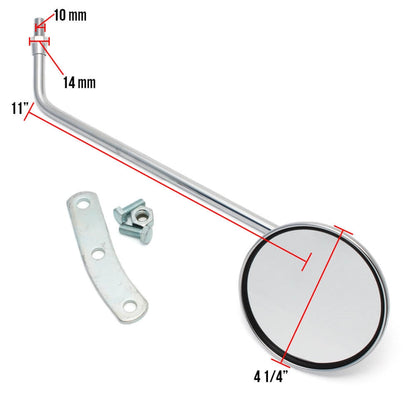 Left Mirror (Round, Chrome); Genuine Stella, Vintage Vespa - view 5