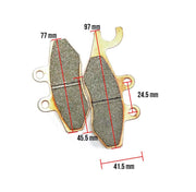 MHR Sintered Brake Pads; Vespa GTS