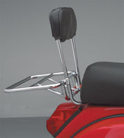 Cuppini Rear Rack (Folding, w/Backrest, Chrome)