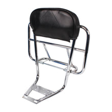 Cuppini Rear Rack (Folding, w/Backrest, Chrome) - view 2