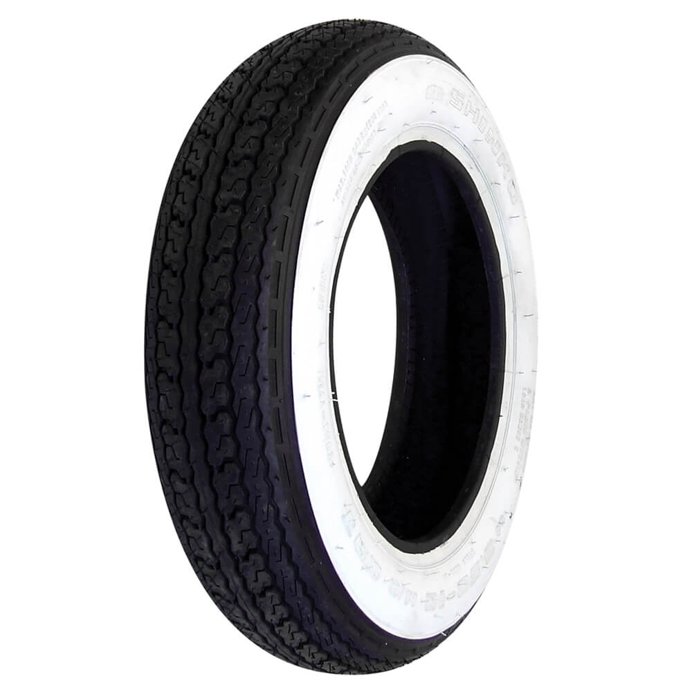 Shinko SR550 3.50-10 Whitewall Tire -Tubeless