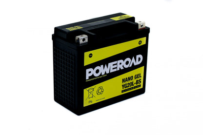 Poweroad Gel Battery (YG20L-BS),Scoot Coupe150