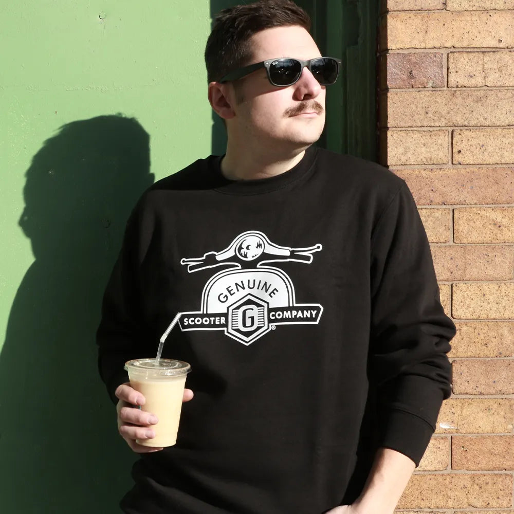 Genuine Handlebars Crew Neck Sweatshirt (Black) - view 3