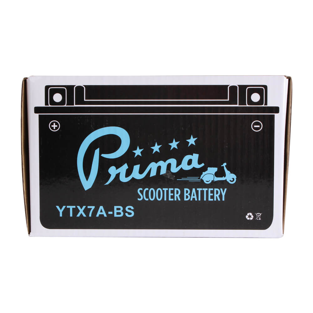 Prima Battery (12V TX7A-BS); Genuine 125,150,170i, Kick - view 3