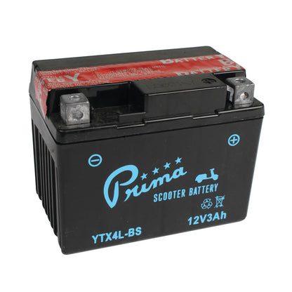 Prima YTX4L-BS Battery; Scooters ATVs Motorycles - view 2
