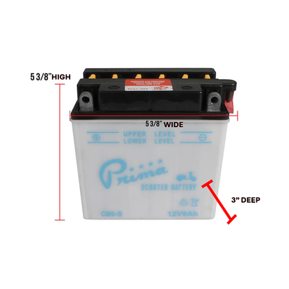 Prima Battery (B9-B); PX Electric Start, ET4, Stella, etc. - view 6