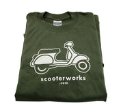 T- Shirt (Scooterworks, Army Green)